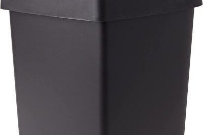 Blacksoft Grey Curver Swing Dustbin (5)