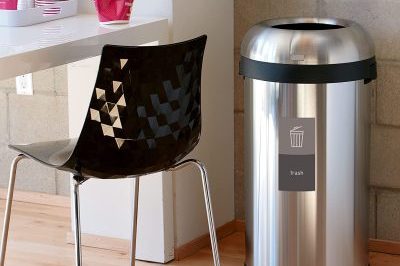 Open Box Brushed Stainless Steel Dustbin (4)