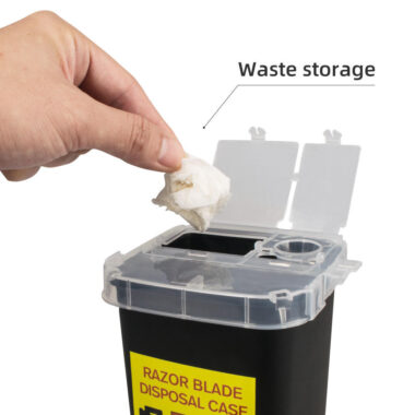 Large plastic medical waste bin