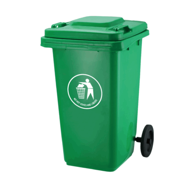 Large plastic medical waste bin