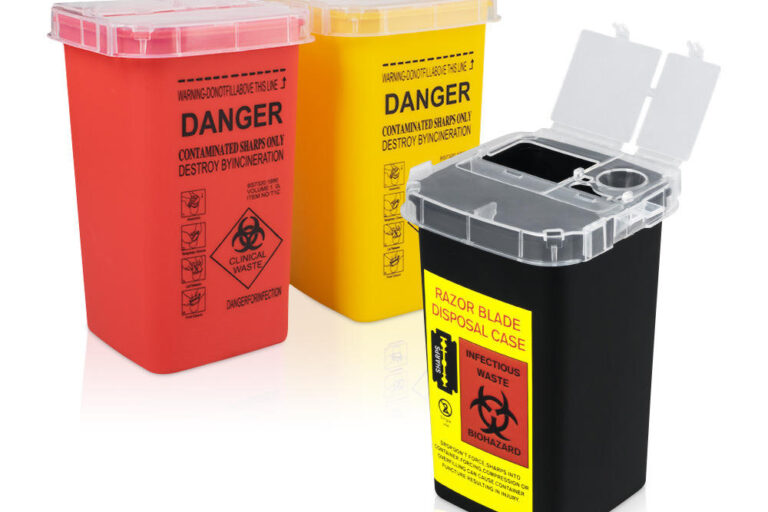 120L & 240L Medical Waste Bin with Wheels and Foot Pedal Durable Plastic Design (6) Large plastic medical waste bin