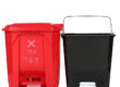 Foot pedal medical waste bin