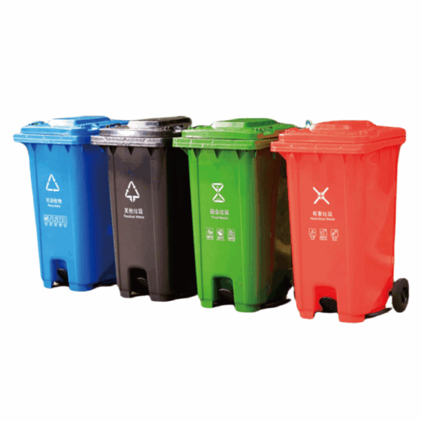240L plastic wheelie bin