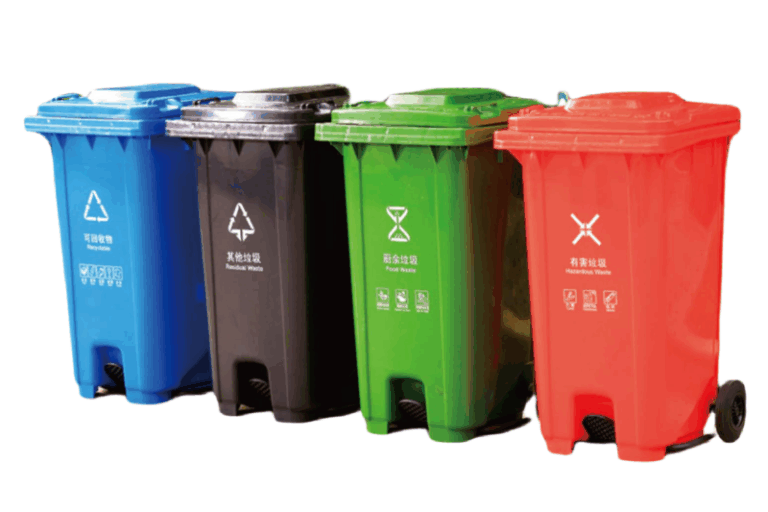 240L plastic wheelie bin