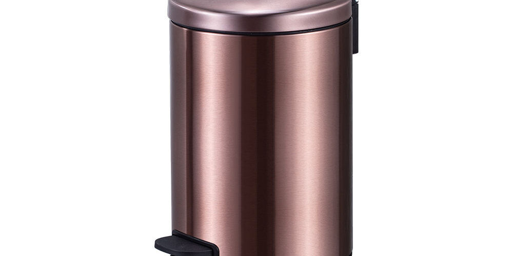5L Stainless Steel Circular Pedal Trash Can
