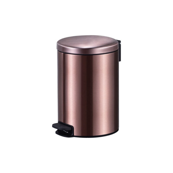 5L Stainless Steel Circular Pedal Trash Can