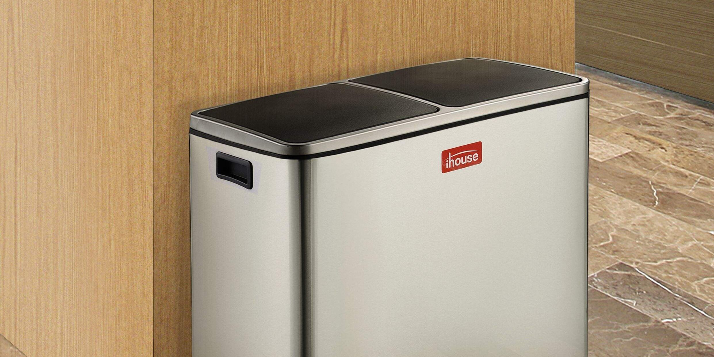 60L Stainless Steel Step Pedal Bin