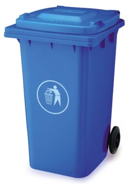 RFID waste bin with wheels
