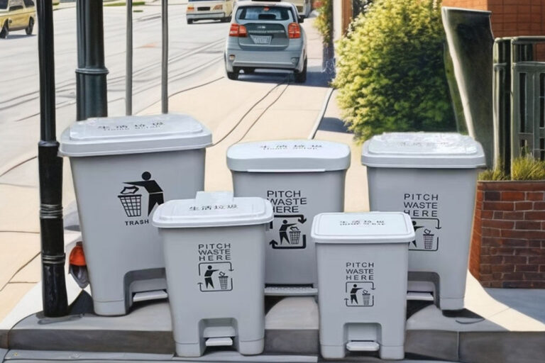 Clinical Series 50L Medical Waste Bin with Pedal for Recycling – Plastic Dustbin for Hospitals (1) 50L Plastic Pedal Dustbin for Medical Waste Recycling