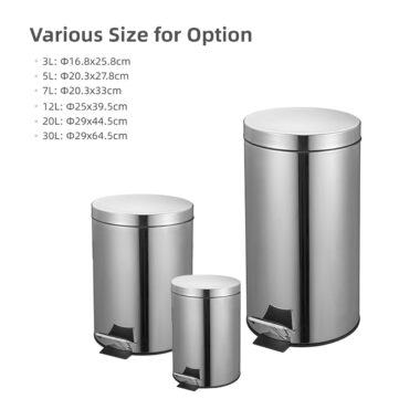 Stainless Steel Foot Operated Trash