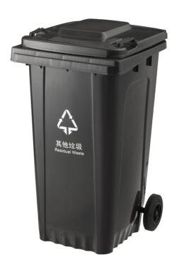 heavy-duty wheelie bin for public waste