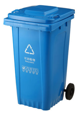 heavy-duty wheelie bin for public waste