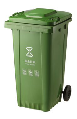 heavy-duty wheelie bin for public waste