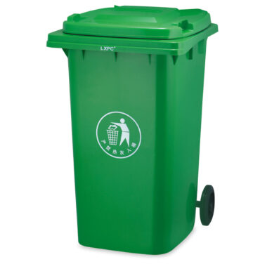  240L plastic outdoor wheelie bin