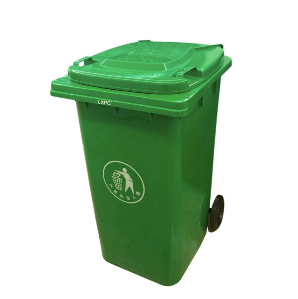 240L plastic outdoor wheelie bin