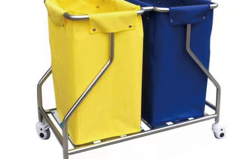 High Quality Hospital Medical Waste Cart with Medical Waste Container for Safe Disposal (2) Hospital Medical Waste Cart