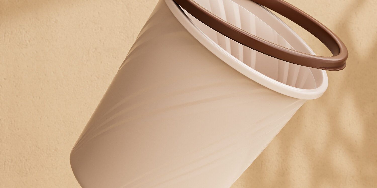 Large capacity luxury sanitary bin