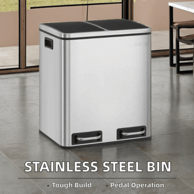 Rectangular Stainless Steel Sensor Trash