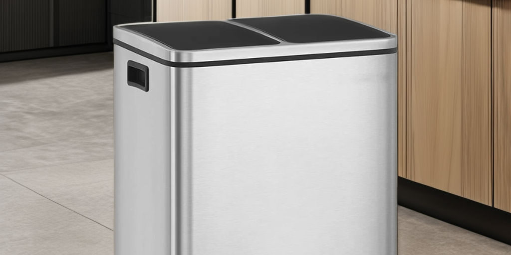 Rectangular Stainless Steel Sensor Trash