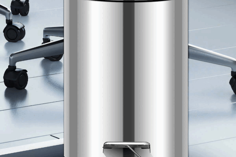 Round Stainless Steel Trash Can Bin with Foot Pedal – 3L to 30L Chrome Mirror Finish (4) Round Stainless Steel Foot