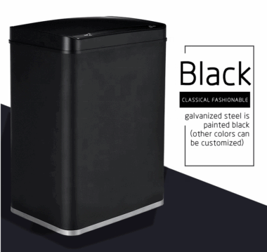 Stainless Steel Two-Compartment Trash Bin