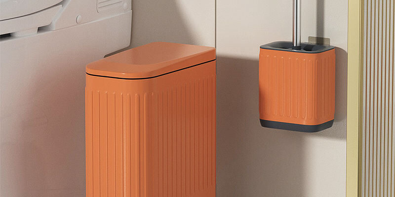 Stainless Steel Bathroom Trash Can