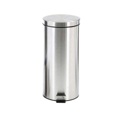 Round Stainless Steel Pedal Trash Can