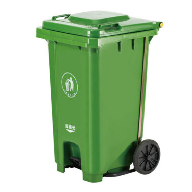  Large plastic wheelie bin with foot pedal