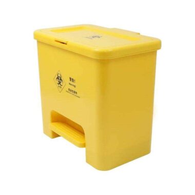 medical waste bin with foot pedal
