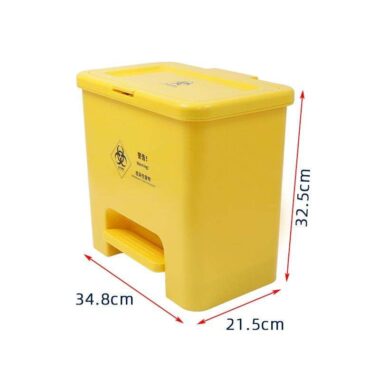 medical waste bin with foot pedal