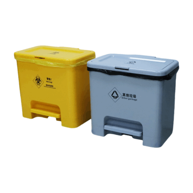 medical waste bin with foot pedal