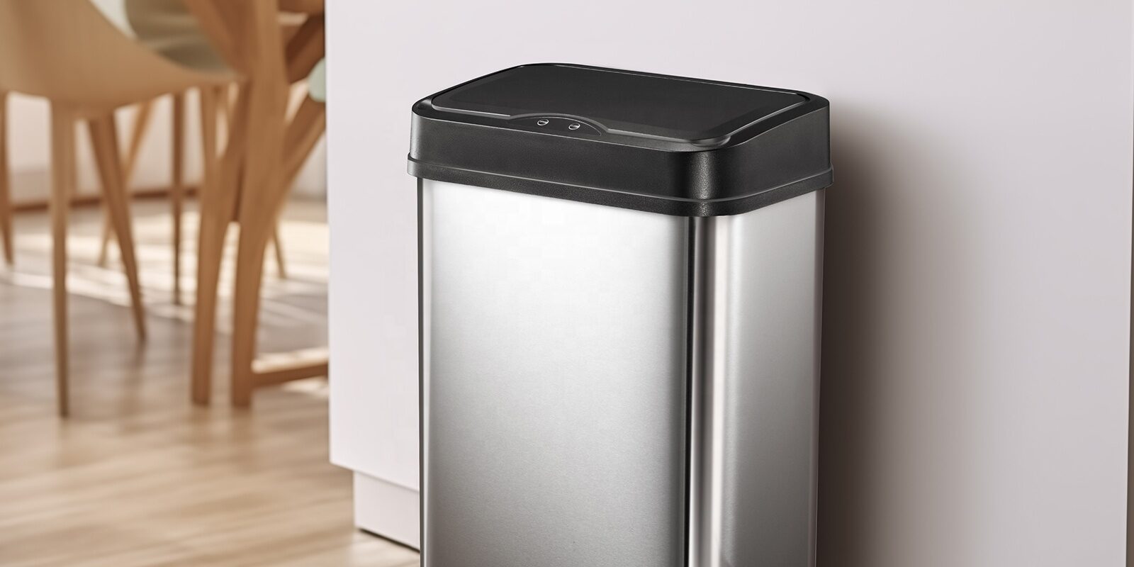 stainless steel automatic sensor trash can