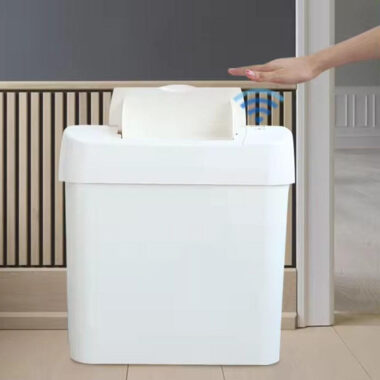 Automatic Lid Plastic Trash Can