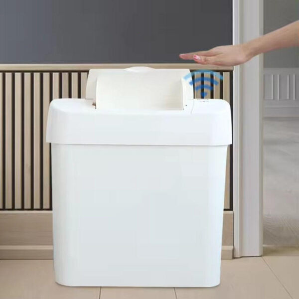 Automatic Lid Plastic Trash Can