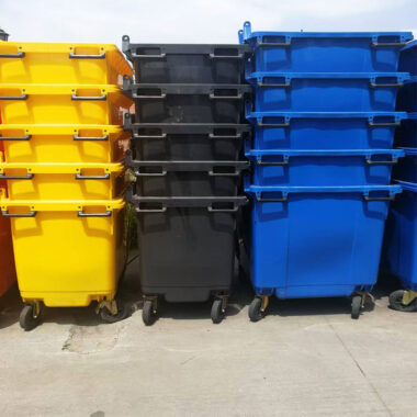 660L large outdoor wheelie bin