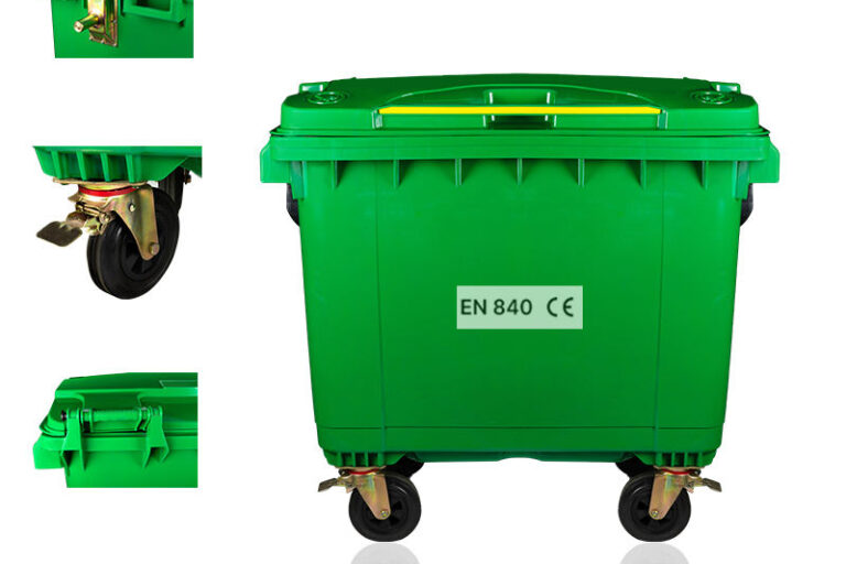 660L large outdoor wheelie bin