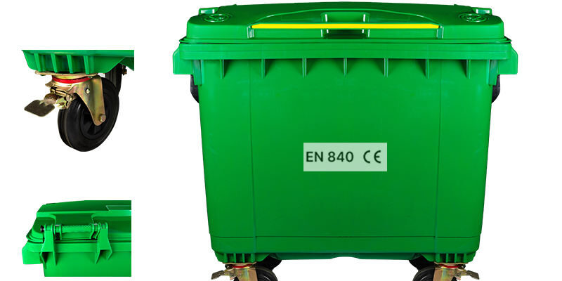 660L large outdoor wheelie bin