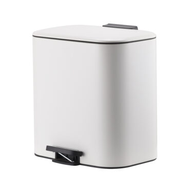 rectangular soft close pedal trash can