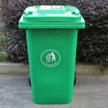outdoor wheelie garbage bin
