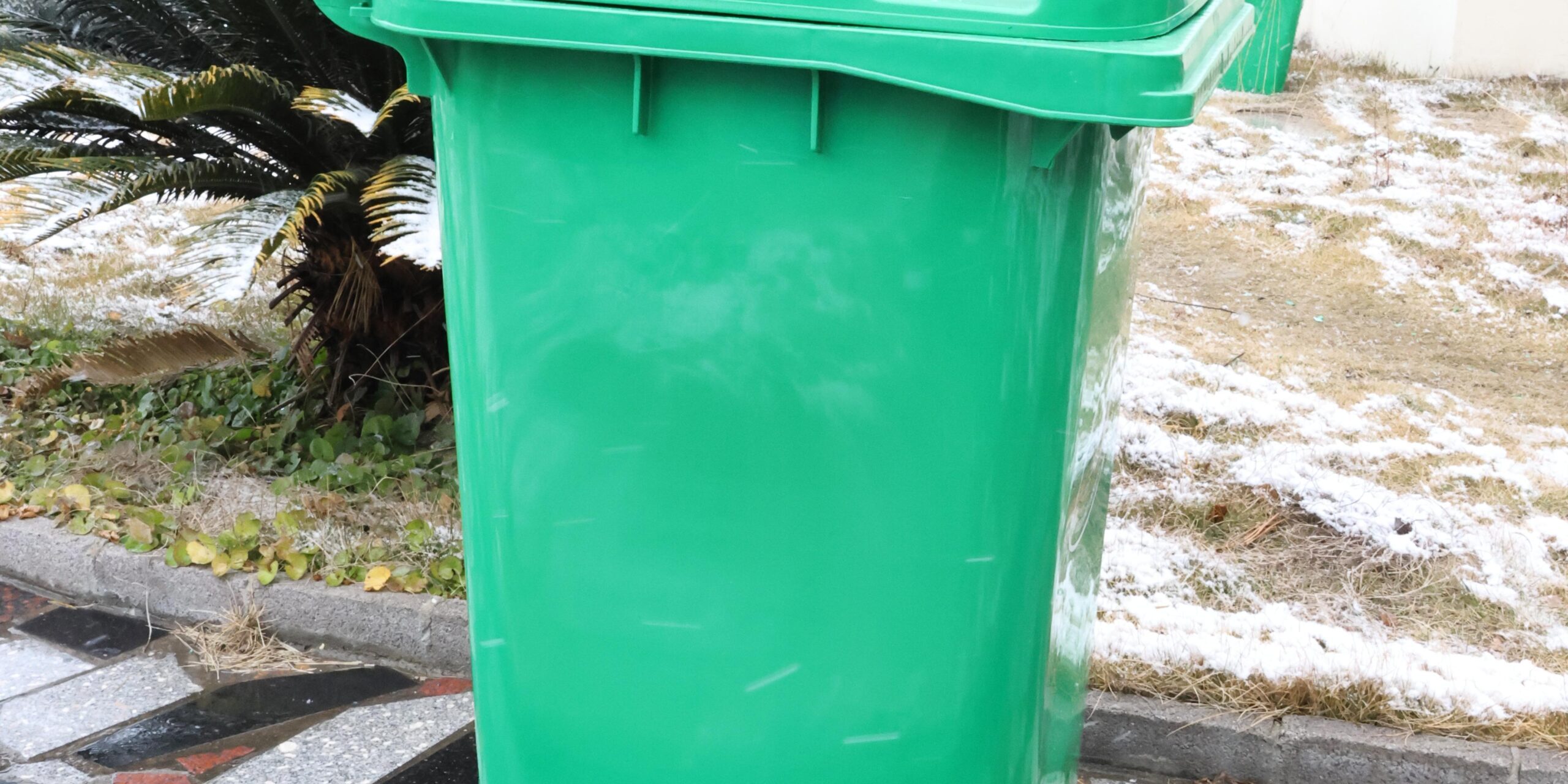 outdoor wheelie garbage bin