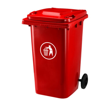 outdoor wheelie garbage bin