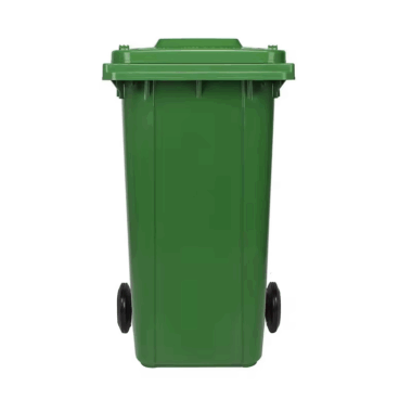 Plastic wheelie dustbins in 100L,