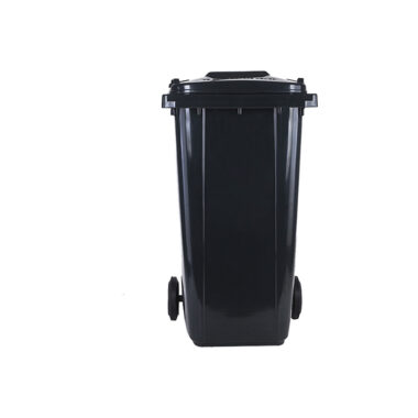 Plastic wheelie dustbins in 100L,
