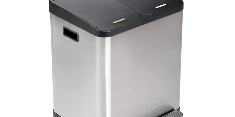 stainless steel outdoor recycling container