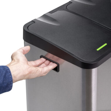 stainless steel outdoor recycling container