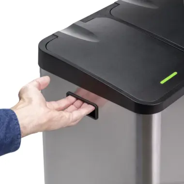 stainless steel outdoor recycling container