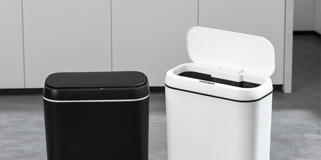 Smart Induction Trash Can with LED Light
