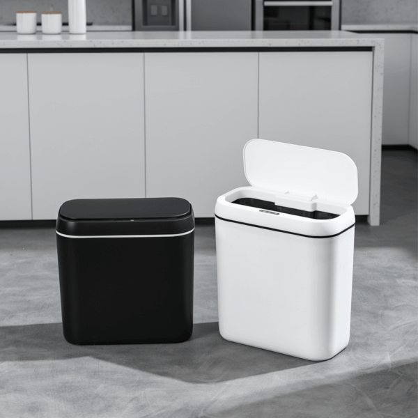Smart Induction Trash Can with LED Light