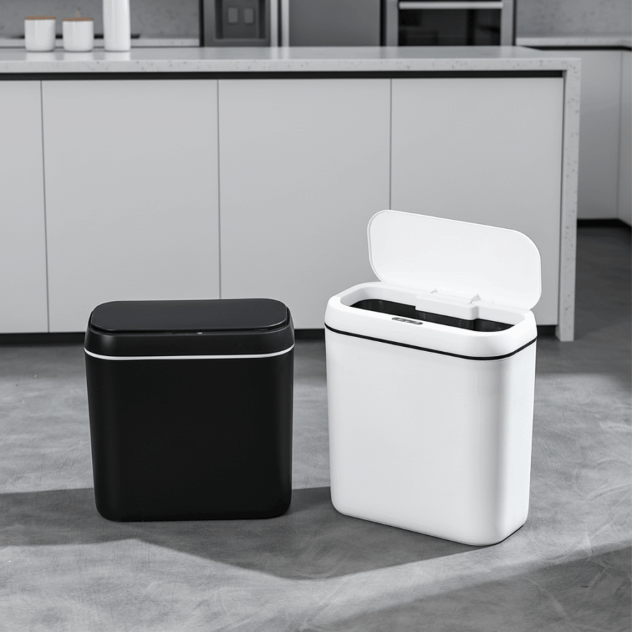 Smart Induction Trash Can with LED Light