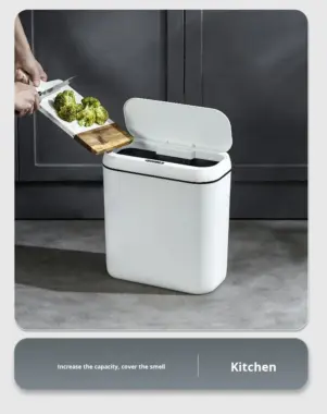 Smart Induction Trash Can with LED Light